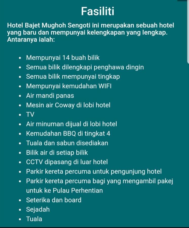 Hotel Bajet Muroh Sengoti Jertih Bagian luar foto